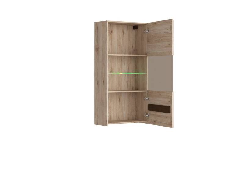 Витринен шкаф ELPASSO SFW1W - Шкафове и етажерки за дневна