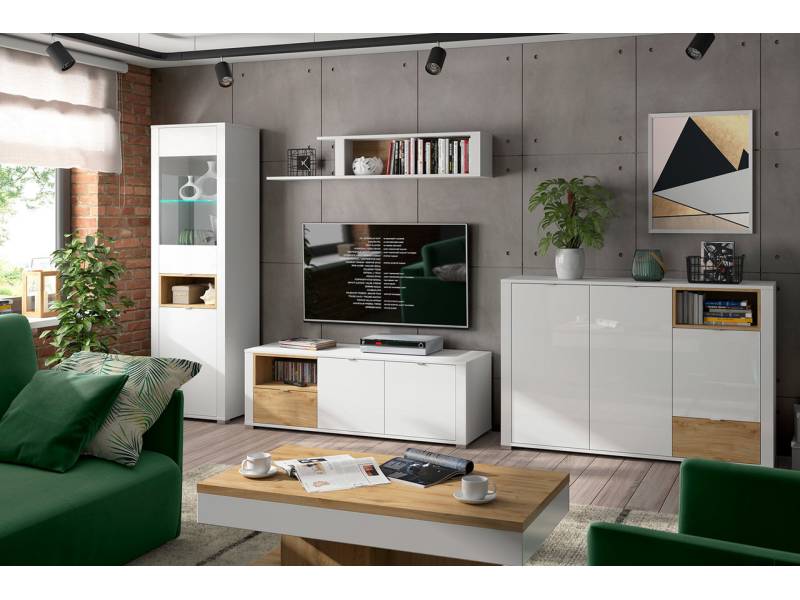 Витринен шкаф Modesto REG1W1D - Скринове, шкафове и етажерки