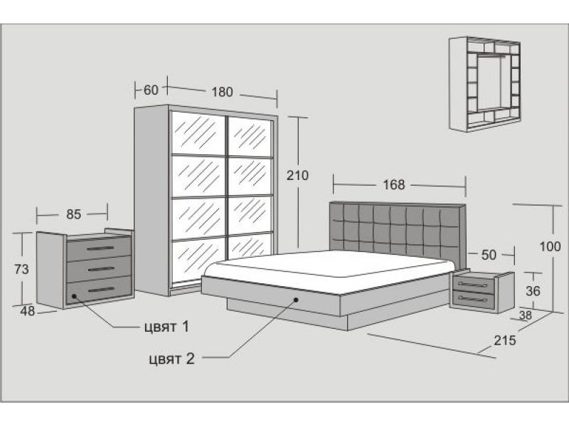 Спален комплект Ню Орлеанс - Спални комплекти