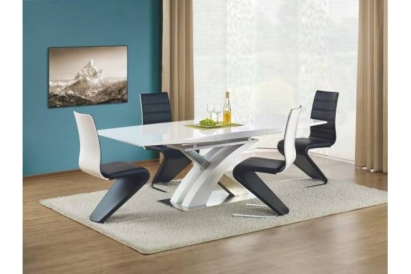 Трапезна маса Sandor 3 бял гланц