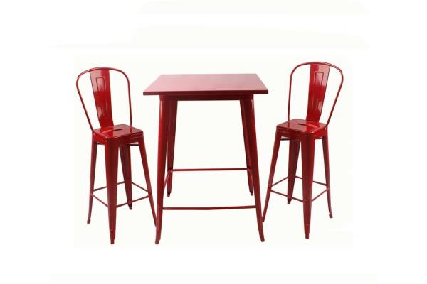 Маса за бар столове Linda - червена