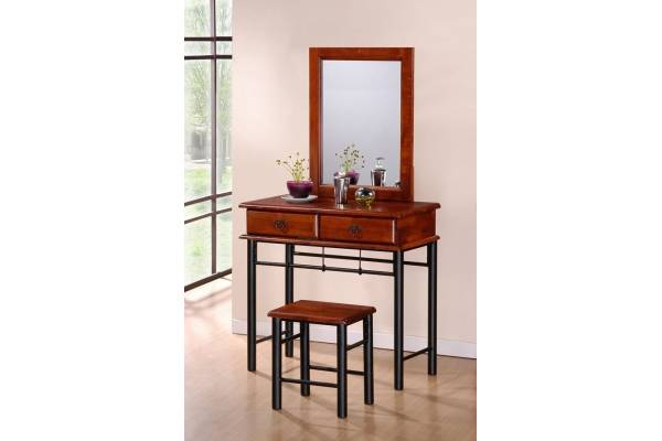 Тоалетка с огледало Selena + табуретка