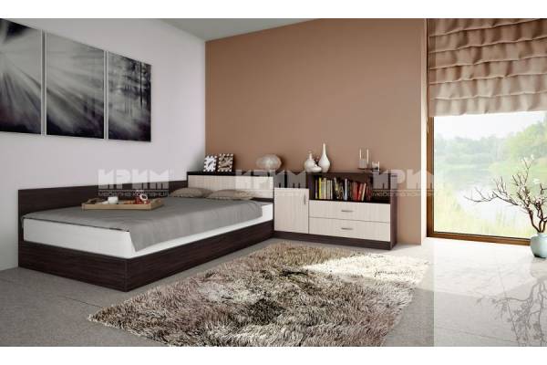 Легло приста с ракла и шкафове Сити 7003