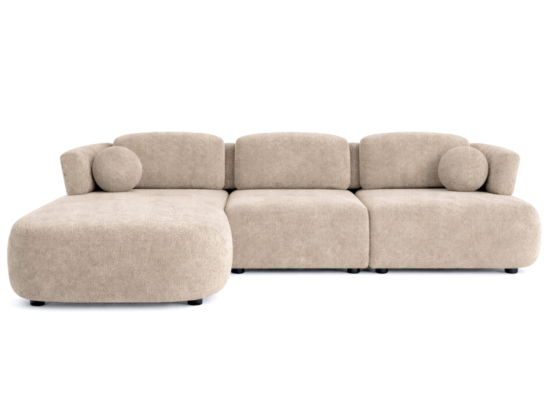 Ляв ъглов диван Mika Berlin Oscar 05 Beige - Ъглови дивани