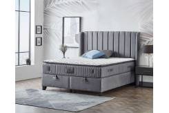 Тапицирано легло с матрак Mika Soho Light Grey Sb20