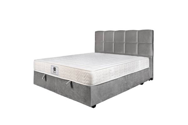 Тапицирано легло с матрак Mika Inci L.Grey Sb20