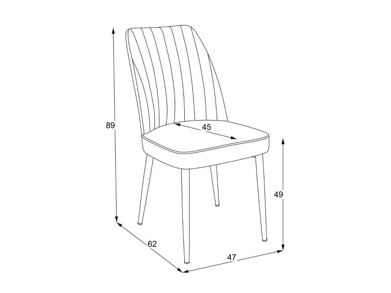 Трапезен стол Varel Anka 06 Beige - Трапезни столове