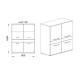 Шкаф Беста 81 - Модулна секция Беста