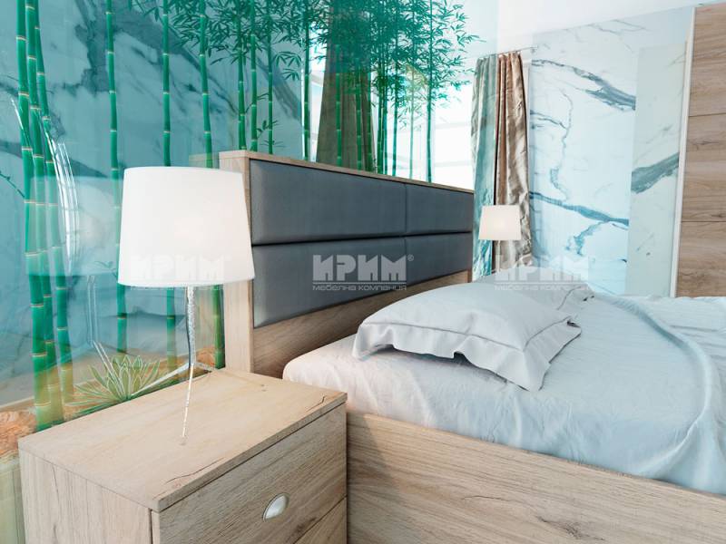 Спалня Сити 7041 с нощни шкафчета - Двойни легла