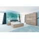 Спалня Сити 7041 с нощни шкафчета - Двойни легла
