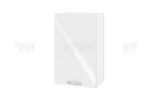 Горен шкаф с врата БФ-Бяло гланц-05-6, 45см