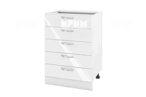 Долен кухненски шкаф БФ-Бяло гланц-05-29, 60см