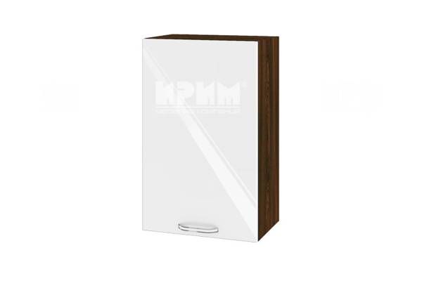 Горен шкаф с врата ВФ-Бяло гланц-05-6, 45см