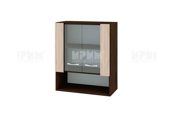 Горен шкаф с две витрини и ниша ВА-9, 60см