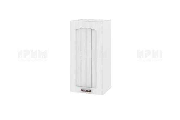 Горен шкаф с врата БФ-Бяло фладер-04-16, 35см - дясно отваряне