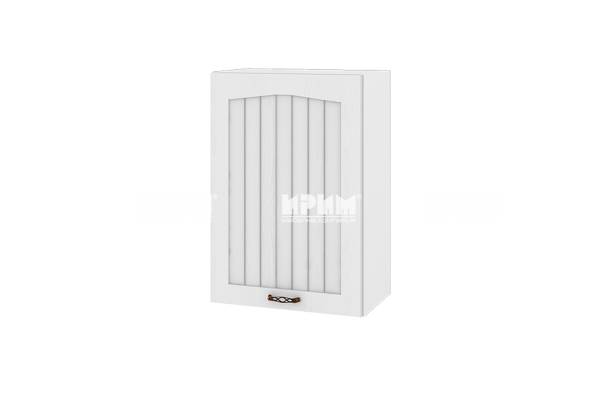 Горен шкаф с врата БФ-Бяло фладер-04-18, 50см - дясно отваряне