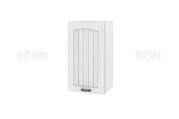 Горен шкаф с врата БФ-Бяло фладер-04-2, 40см - дясно отваряне