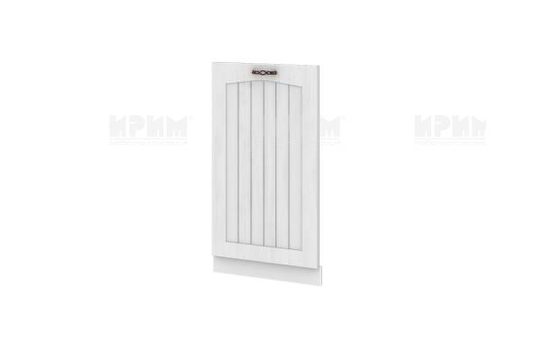 Врата за вградена съдомиялна БФ-Бяло фладер-04-38, 45см