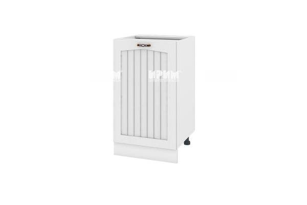 Долен шкаф с врата БФ-Бяло фладер-04-43, 50см - дясно отваряне