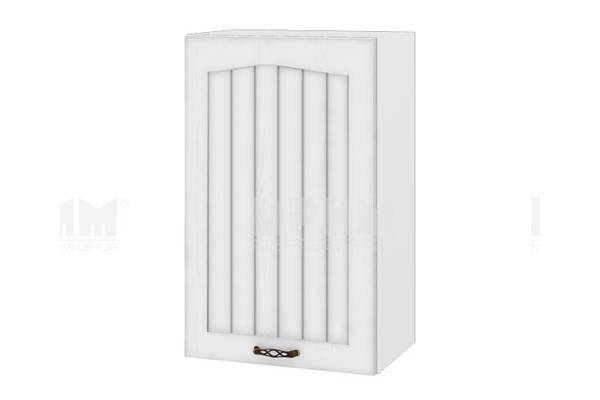 Горен шкаф с врата БФ-Бяло фладер-04-56, 45см - ляво отваряне