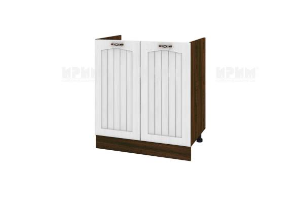 Долен шкаф за бордова мивка с две врати ВФ-Бяло фладер-04-30, 80см