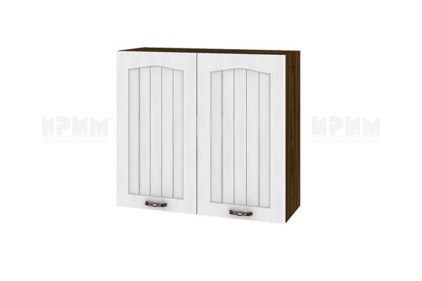 Горен шкаф с две врати ВФ-Бяло фладер-04-4, 80см