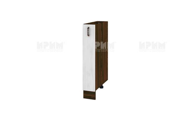 Долен шкаф-бутилиера с врата ВФ-Бяло фладер-04-41,15см