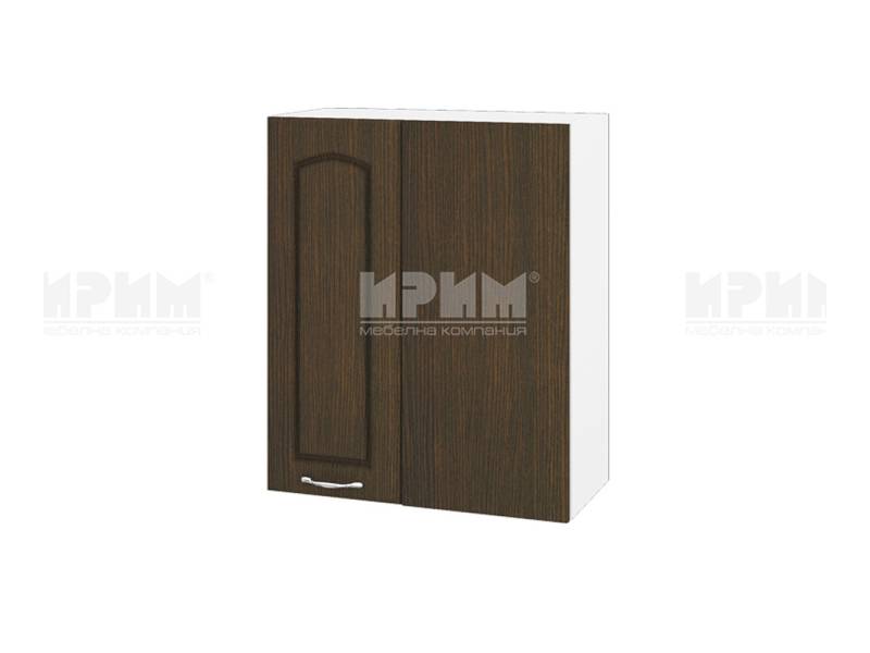 Горен шкаф за ъгъл с врата  БФ-Венге-03-17, 60см - Модулна Кухня Сити сонома и венге