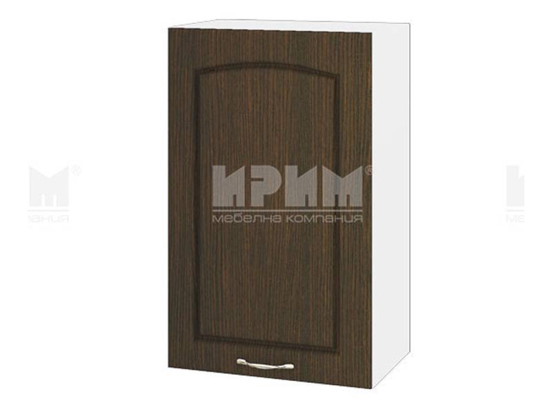 Горен шкаф с врата БФ-Венге-03-6, 45см - Модулна Кухня Сити венге и бяло гладко