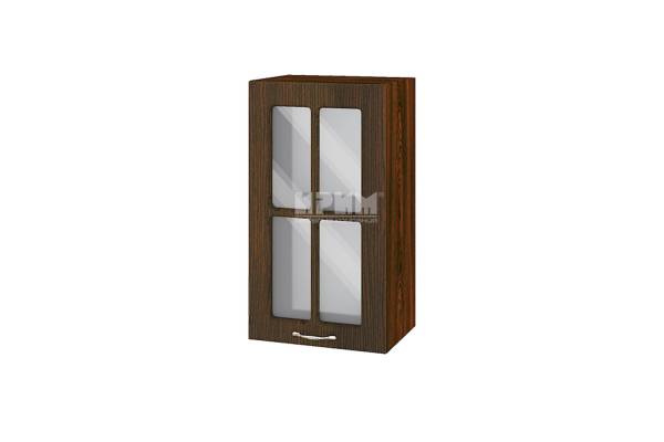 Горен шкаф с витрина ВФ-Венге-03-102, 40см