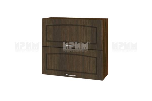 Горен шкаф с две хоризонтални врати ВФ-Венге-03-12, 80см