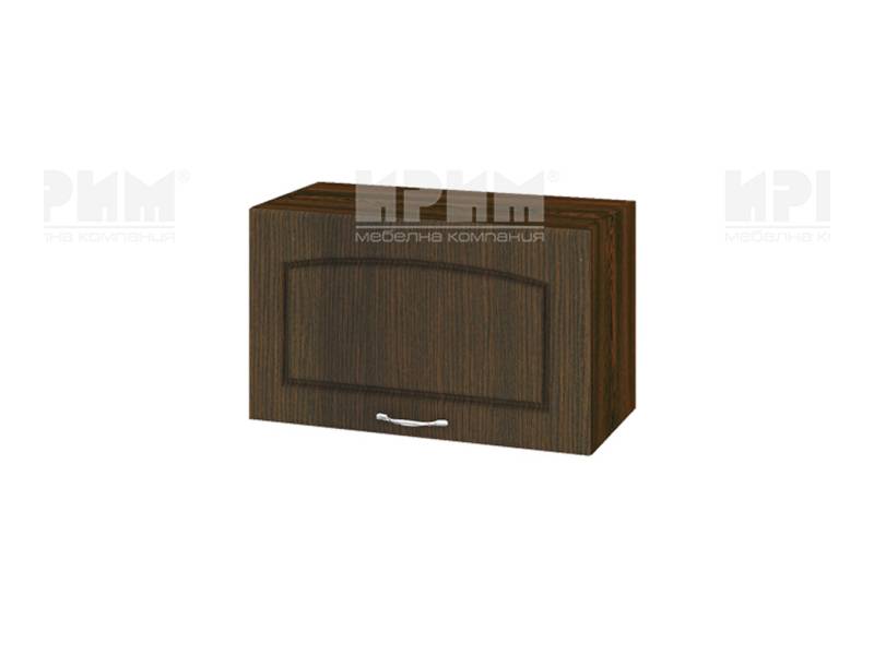 Горен шкаф с хоризонтална врата ВФ-Венге-03-15, 60см - Модулна Кухня Сити венге и бяло гладко