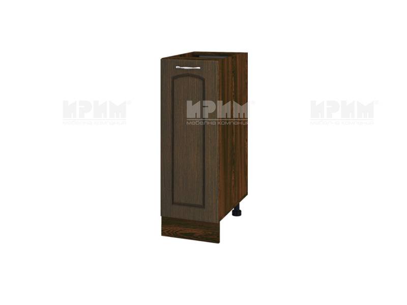 Долен шкаф с врата ВФ-Венге-03-20, 30см - Модулна Кухня Сити венге и бяло гладко