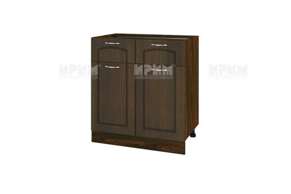 Долен шкаф с две врати и две чекмеджета ВФ-Венге-03-26, 80см