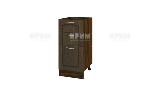 Долен шкаф с две чекмеджета и врата ВФ-Венге-03-27, 40см