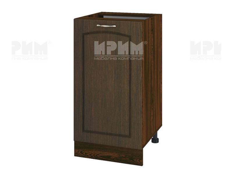 Долен шкаф с врата ВФ-Венге-03-28, 45см - Модулна Кухня Сити венге и бяло гладко