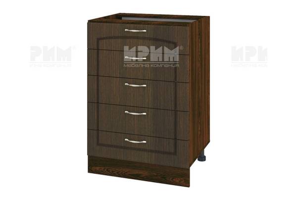 Долен шкаф с пет чекмеджета ВФ-Венге-03-29, 60см 