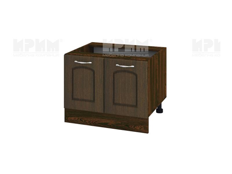 Долен шкаф за Раховец с две врати ВФ-Венге-03-32, 60см - Модулна Кухня Сити венге и бяло гладко