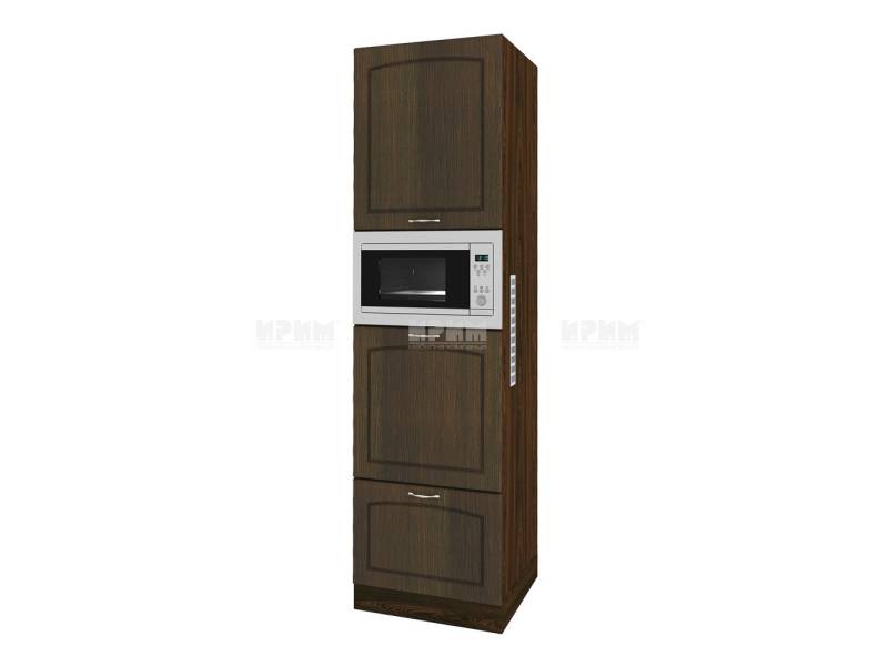 Колонен шкаф ВФ-Венге-03-48, 60см - Модулна Кухня Сити венге и бяло гладко