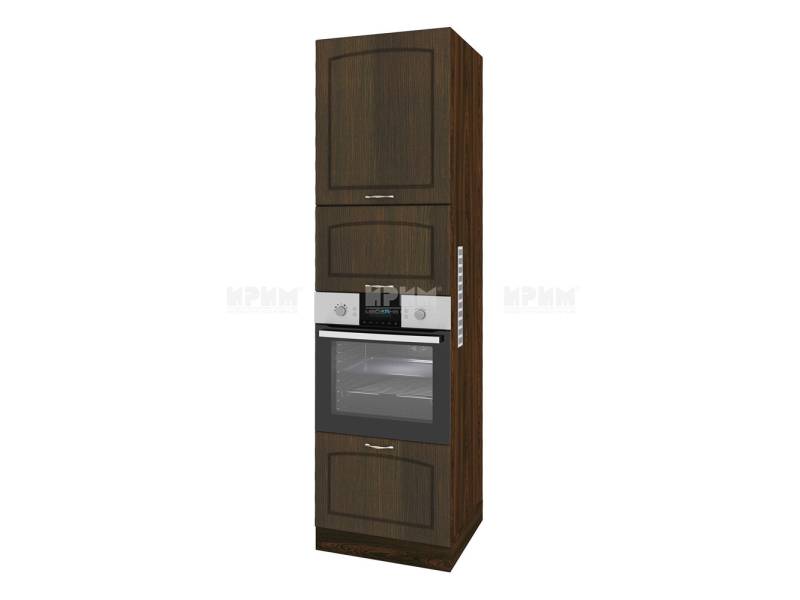 Колонен шкаф ВФ-Венге-03-48, 60см - Модулна Кухня Сити венге и бяло гладко