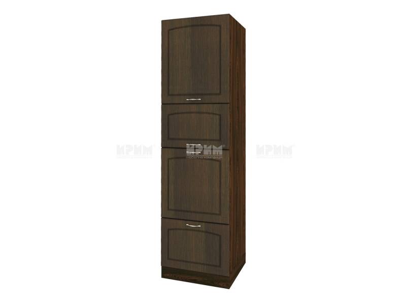 Колонен шкаф ВФ-Венге-03-48, 60см - Модулна Кухня Сити венге и бяло гладко