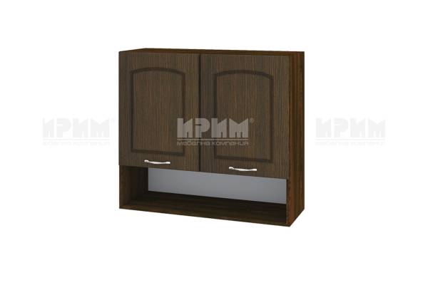 Горен шкаф с две врати и ниша ВФ-Венге-03-8, 80см