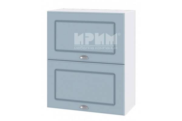 Горен шкаф с две хоризонтални врати БФ-Деним мат-06-11, 60см