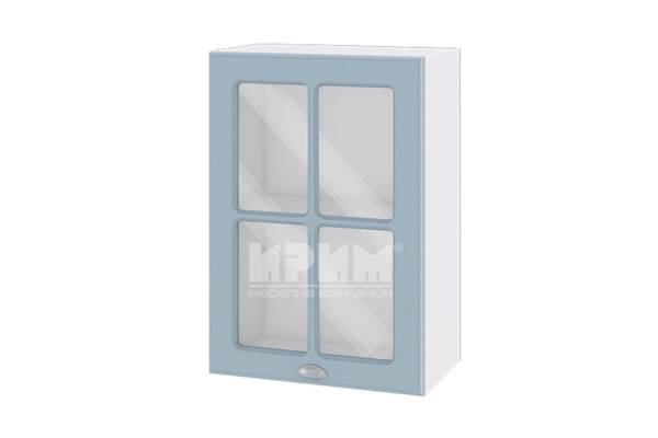 Горен шкаф с витрина БФ-Деним мат-06-118, 50см