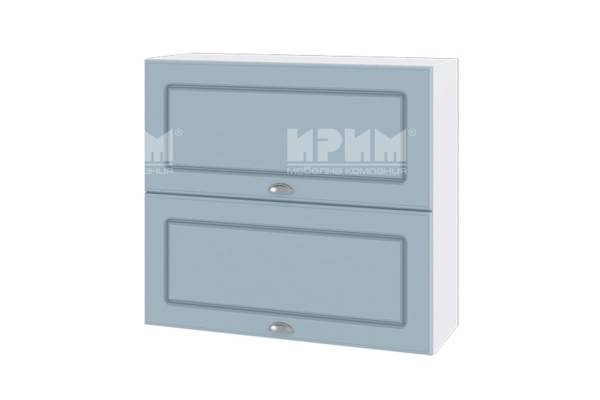 Горен шкаф с две хоризонтални врати БФ-Деним мат-06-12, 80см