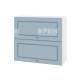 Горен шкаф с две хоризонтални врати ВФ-Цимент мат-06-12, 80см - Модулна Кухня Сити цимент мат и венге