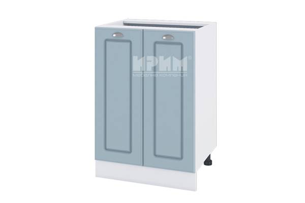 Долен шкаф с две врати БФ-Деним мат-06-22, 60см, с възможнот за вграждане на мивка