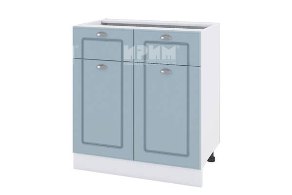 Долен шкаф с две врати и две чекмеджета БФ-Деним мат-06-26, 80см