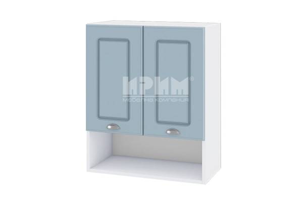 Горен шкаф с две врати и ниша БФ-Деним мат-06-7, 60см