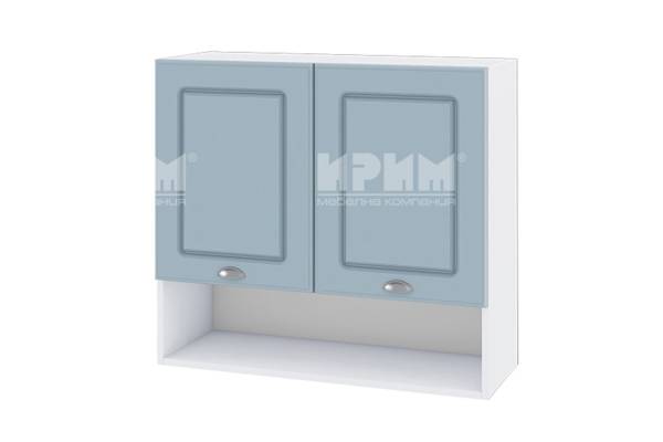 Горен шкаф с две врати и ниша БФ-Деним мат-06-8, 80см